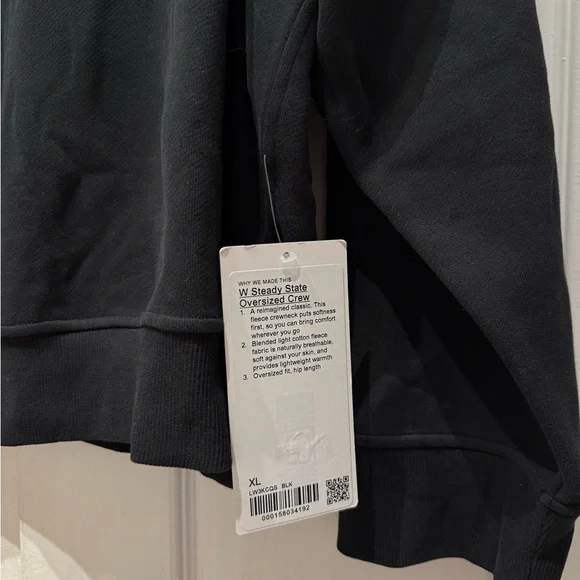 NWT LULULEMON Women’s Steady State Oversized Crew in XL - Picture 8 of 8